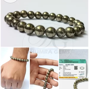 Pyrite Bracelet for wealth and confidence – Dhumra Gems