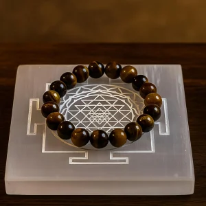Natural Selenite Shree Yantra Plate 4x4 Inch for Crystal Charging and Puja