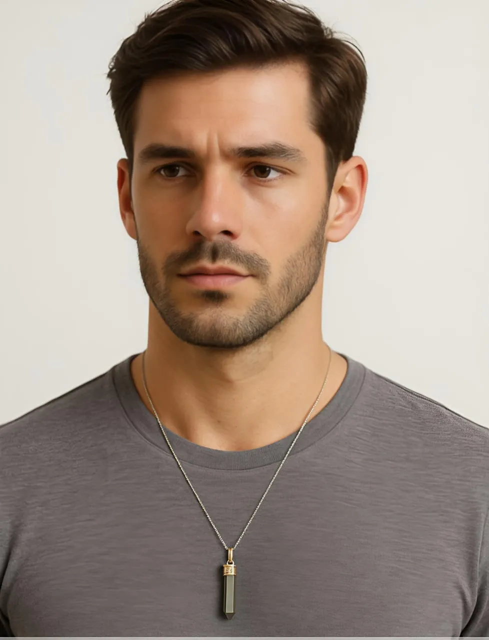 Pure Pyrite Pencil Pendant from DG Pure Pyrite Pencil Pendant from DG