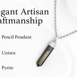 Pyrite Pencil Pendant from Dhumra Gems
